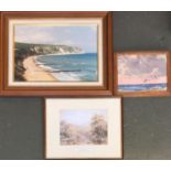 Three prints, one of the 'Conway Valley' after W.H Mander, 16x22cm (3)