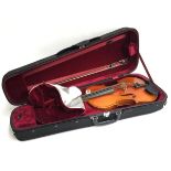 A Westbury viola with bow and accessories, in hard case