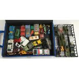 A large lot of model cars to include Corgi, Dinky, Matchbox, Lesney, Budgie, to include some