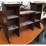 An unusual hanging shelving unit, 103cmW