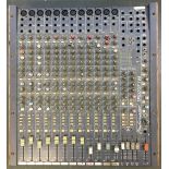 A Studiomaster Trilogy 166 mixer, with Studiomaster external power supply EP7-N