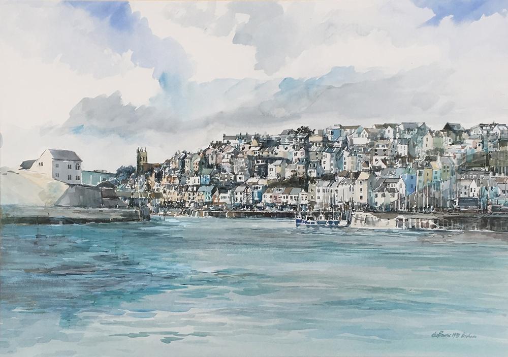 Alex Prowse, Brixham Harbour, watercolour, signed and dated 1993 lower right, 52x74cm