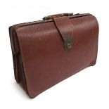 A brown leather briefcase, 45cmW