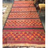 A large kilim rug, 350x160cm