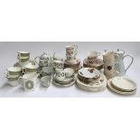 A quantity of teawares to include Royal Stafford 'Fragrance' part tea set; a Crown Staffordshire