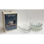 A Swedish ceramic mulled wine set; together with a number of pyrex and glass items, including a