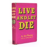 Fleming, Ian, 'Live and Let Die', London: Jonathan Cape. With original dust jacket crediting