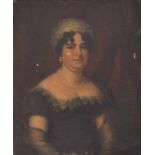 Portrait of Anne Ryder Pepper, sister of Lieutenant General Bloomfield, half length, oil on