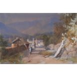 James Burrell Smith (1822-1897), 'Approaching Dolgellau', watercolour, signed and dated 1868 lower