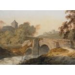 William Payne (1760-1830), Bridge over a river in Devon, watercolour, 25 x 34.5cm Provenance: from