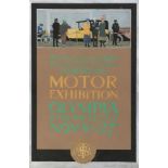 A prototype design for an advertising poster for The Society of Motor Manufacturers Fourteenth Motor