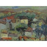 Francois Lombardi (French, contemporary), Paysage de Provence, landscape, oil on canvas, 54 x 73cm