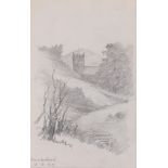 Edward Wakeford ARA (1914-1973), 'Hawkshead', pencil sketch, signed and dated 12.8.29 lower right,