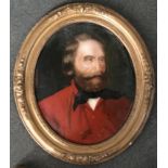 19th century Italian School, portrait of Giuseppe Garibaldi 1807-1882, signed Garibaldi, on canvas