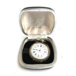 A Continental .935 silver ladies fob watch, 40mm diameter, with key
