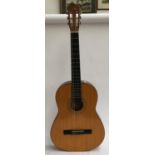 A Hohner model MC-05 classical guitar; together with a Guvnor child's guitar in soft case