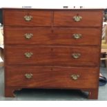 A 20th century mahogany chest of two short over three long drawers, 110x56x102cmH