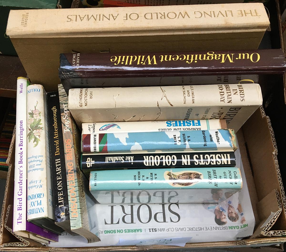 Three boxes of books on the subject of gardening and natural history, to include the 'RHS Dictionary - Image 2 of 2