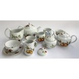 A Royal Worcester Evesham part tea service