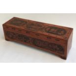 A small Oriental penwork box, 67x20x20
