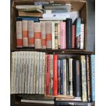 Two large boxes of history books, to include Churchill's Second World War