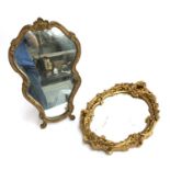 Two small 20th century gilt framed mirrors