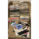 A mixed box of 7" singles, to include Matchbox, Darts, Tavaris, and a variety of other music [