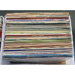 A mixed box of vinyl LPs to include jazz and other music from the 1970s
