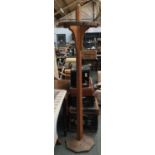 An early 20th century pine tack/hat stand, approx. 212mH