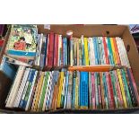 A box of approximately 100 Puffin children's books