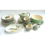 A mixed lot of ceramics to include a Poole pottery part coffee set; together with Royal Worcester '