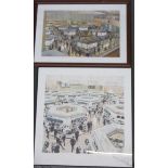 After Ken Howard, 'The London Stock Exchange', signed in pencil lower right, numbered 168/500, 35.