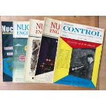 Five 1950s/60s nuclear engineering related magazines, to include 'Control Vol 1 no. 5'; 'Nuclear