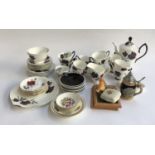 A Royal Albert 'Masquerade' part tea set; together with a Royal Albert 'Sweet Romance' part tea set;