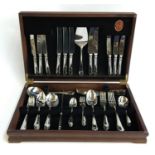 A canteen of Sheffield stainless stee; flatware by H Houseley & Sons