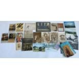 A collection of approx. 50 various military interest postcards and photographs, mainly early-mid