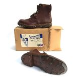 A pair of Veldtschoen boots with hobnail soles, new in box, with laces, size 13