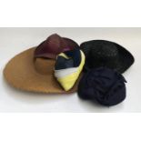 A group of vintage hats (5)