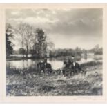 The Croome Foxhounds, photographed by Frank Meads, 1952, original photographic print signed and