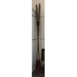 A pair of sweep oars, 9.5ft
