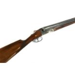 A Spanish 12 bore side by side boxlock assisted ejector shotgun, double trigger, auto safe, 70mm
