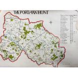 A 1990 copy of the Portman Hunt Country from Lord Portman up to E.P. Lycett Green; together with a