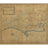 'A Correct Map of Dorset Shire', c.1718, 14.5x17cm