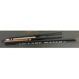 A Daiwa Tornedo 12' three piece match rod, together with a Leeda carp match 8m pole, top section