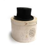 S. Patey (London) Ltd., a silk top hat, approx. size 6.5, in Locke & Co. hat box