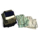 Two pairs of gents striped wool pyjamas, c.1940s, one pair by J. Leaver, Adelaide; together with