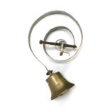 A brass servant's/hall bell marked 12 B
