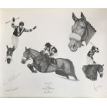 By and after Louise Wood, 'Dawn Run', signed in pencil lower right, with remarque, number 284/500;