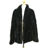 A faux fur jacket; together with two size 38 vintage suede jackets (3)