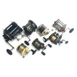 Various multiplier reels to include Garcia Mitchell 622 and 602; a Daiwa Magforce PMF55H; A